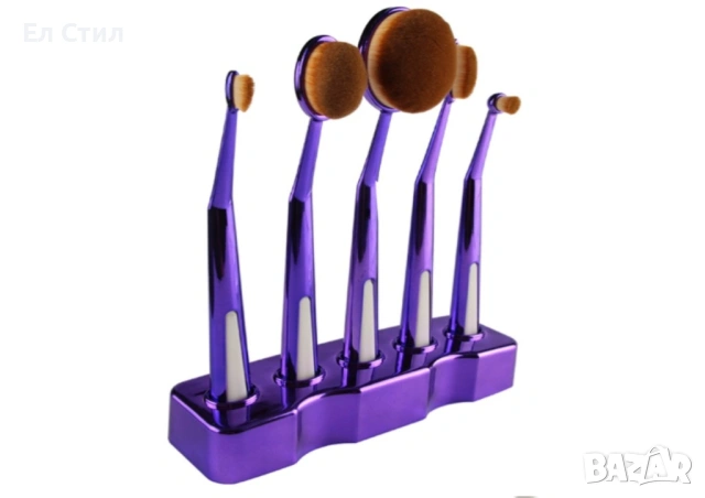 Ретро колекция козметични четки с поставка Maange HZS27, снимка 8 - Други - 53866560