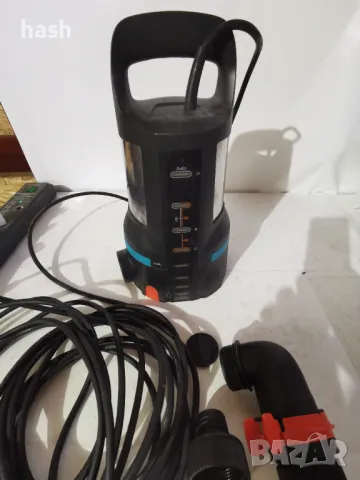 Потопяема помпа за чиста вода Gardena Clear Water 11000 Aquasensor /09034-20/, снимка 9 - Други инструменти - 49289752