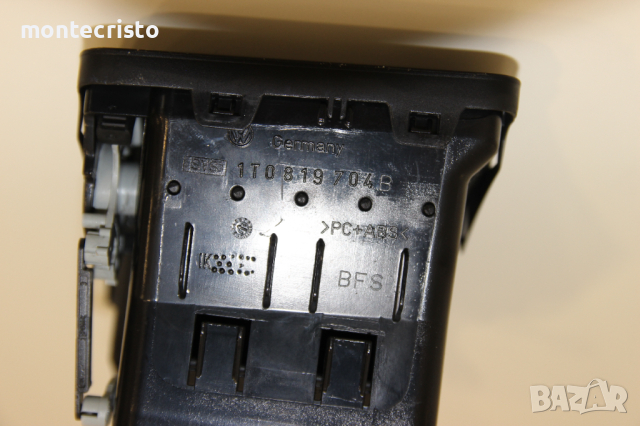 Дясна розетка VW Touran (2003-2010г.) десен въздуховод / 1T0 819 704 B / 1T0819704B, снимка 3 - Части - 44680102