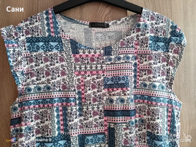 Памучна шарена рокля 👗, снимка 5 - Рокли - 51228068