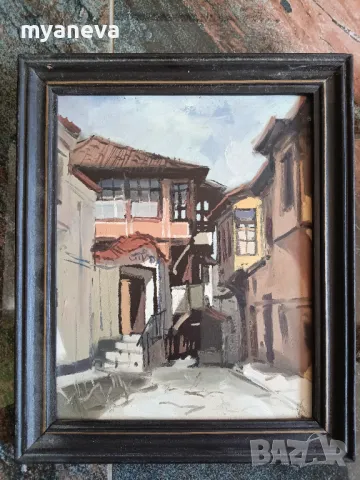 Пловдив, картини с подпис от стария град, снимка 11 - Картини - 49441110