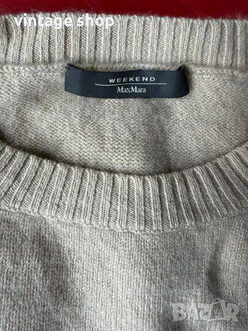 Кашмирен пуловер Weekend Max Mara, размер M/L, снимка 6 - Пуловери - 56268501