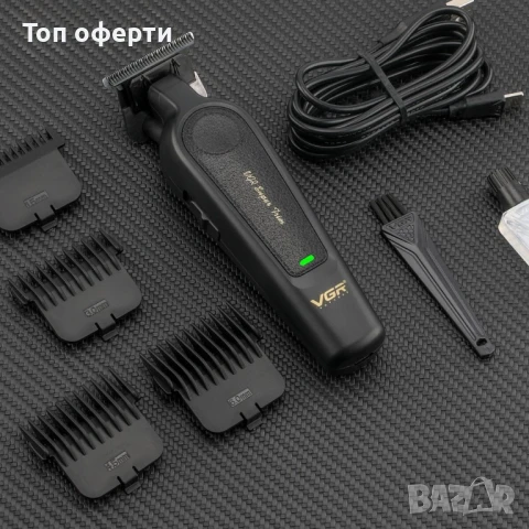 VGR V-995 – Тример за коса и брада с LED дисплей и 300 минути работа, снимка 3 - Друга електроника - 51176795