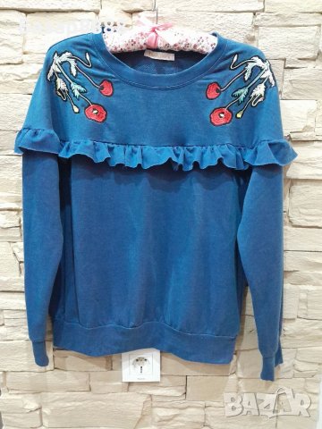 Ежедневна свободна блуза,размер S, снимка 2 - Блузи с дълъг ръкав и пуловери - 40233211