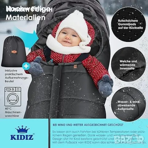 Зимен чувал за количка, снимка 7 - За бебешки колички - 48288498