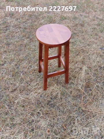 Бар стол - масив в цвят, снимка 1