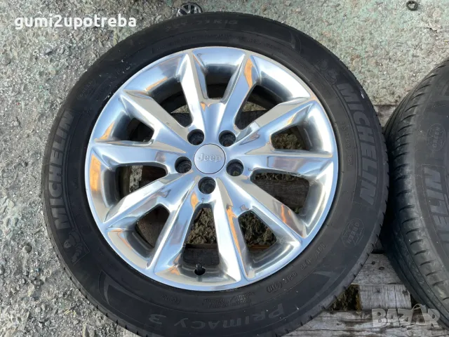 18 джанти 5х110 Jeep Cherokee V (KL) 7J et41 225/55/18 Michelin, снимка 4 - Гуми и джанти - 49980531