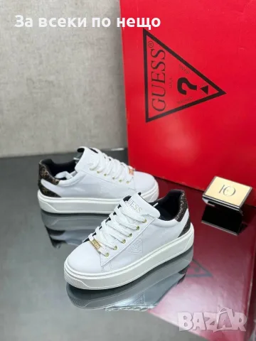 Guess Дамски Бели Маратонки👟Дамски Спортни Обувки Гес Код SEM-452, снимка 3 - Маратонки - 55871393