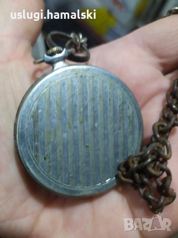 Джобен часовник Мълния, снимка 3 - Антикварни и старинни предмети - 52615538
