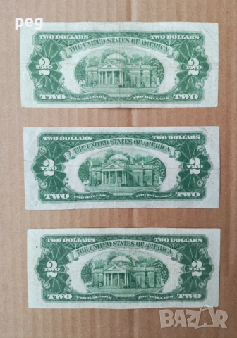 Банкноти $2 долара 1928 г. Red Seal /червен печат/, снимка 2 - Нумизматика и бонистика - 49587585