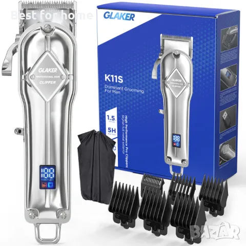 Машинка за подстригване, тример със 6 приставки  за мъже от  GLAKER