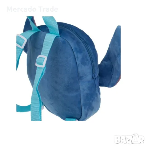 Детска плюшена раница Mercado Trade, За деца, Stitch, Синя, снимка 3 - Раници - 48855768