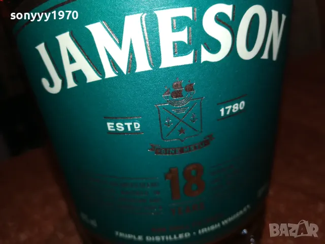 JAMESON 18 YEARS-ПРАЗНО ШИШЕ ЗА КОЛЕКЦИЯ 2802251753, снимка 8 - Колекции - 49316679