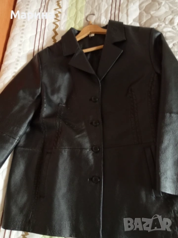 Дамско кожено сако/ яке, снимка 3 - Якета - 53692134