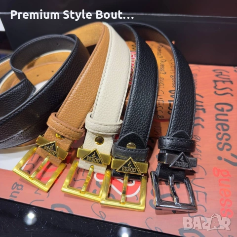 колани от естествена кожа в кутия guess 