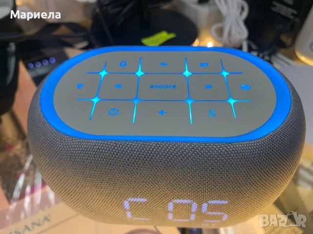 Часовник с бял шум и Bluetooth високоговорител , будилник, снимка 7 - Будилници и настолни часовници - 55990797