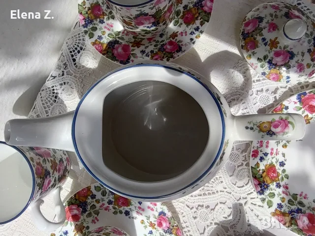 James Sadler Olde Chintz Чайник, чаши и чинийки, снимка 13 - Сервизи - 56137827