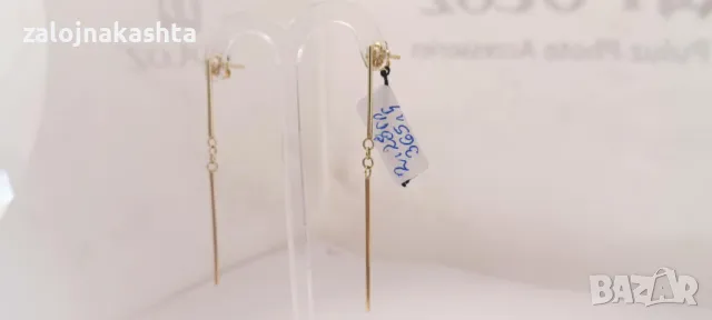 Нови Златни обеци-2,28гр/14кр, снимка 3 - Обеци - 49311668