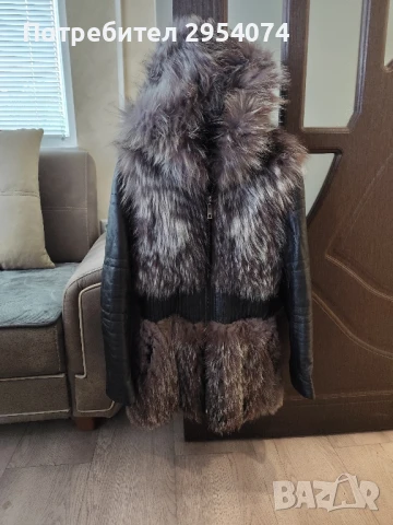 дамско яке от естествена кожа и естествен косъм мл-120лв, снимка 2 - Якета - 51422806