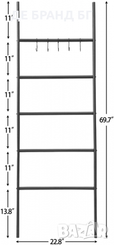 Мултифункционална етажерка / закачалка BK62CJ01, снимка 4 - Закачалки - 36072397
