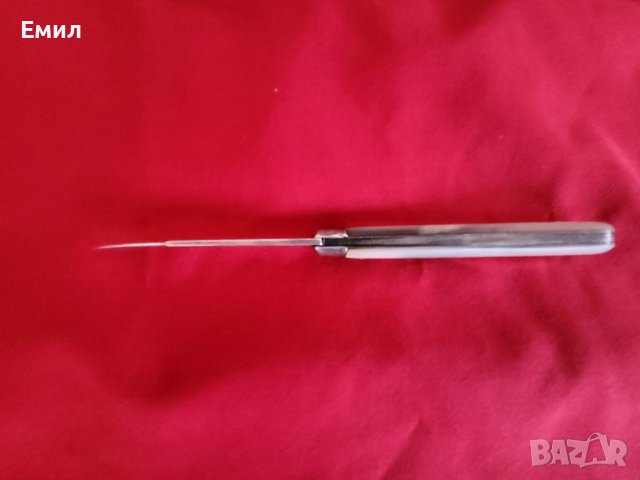 Антикварен сребърен джобен нож 1896, снимка 4 - Колекции - 40286396