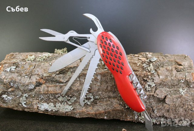 Туристическо джобно ножче с 11 приставки, снимка 4 - Ножове - 40025787