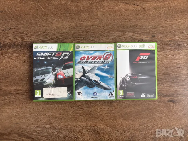 Лот XBOX 360 Игри - Forza Motorsport 3, NFS Shift 2, Over G Fighters, снимка 1 - Игри за Xbox - 48730535