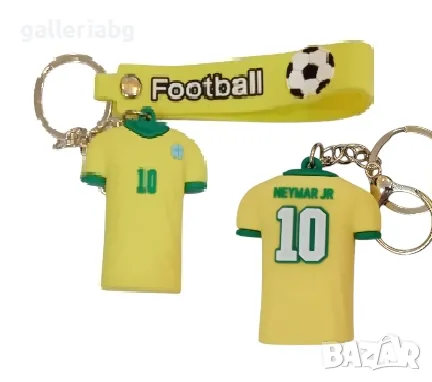 Ключодържател фланелка Neymar JR 10 – Бразилия, футболен сувенир за фенове