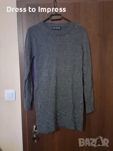 Дълга сива блуза туника М