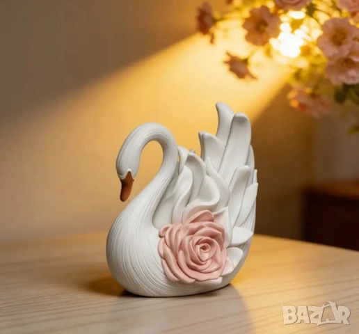 Молд лебед с роза, снимка 9 - Форми - 53059355