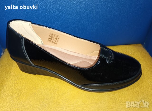 Дамски обувки ELADA, лак и еко кожа, снимка 2 - Дамски елегантни обувки - 42162675