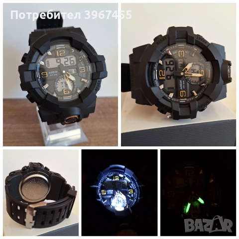 Мъжки Водоустойчиви часовници +ПОДАРЪК LED часовник за 17.90€, снимка 7 - Мъжки - 53469001