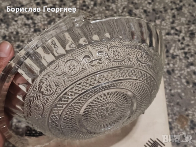 Стъклена кошница бонбониера, снимка 3 - Аксесоари за кухня - 51972851