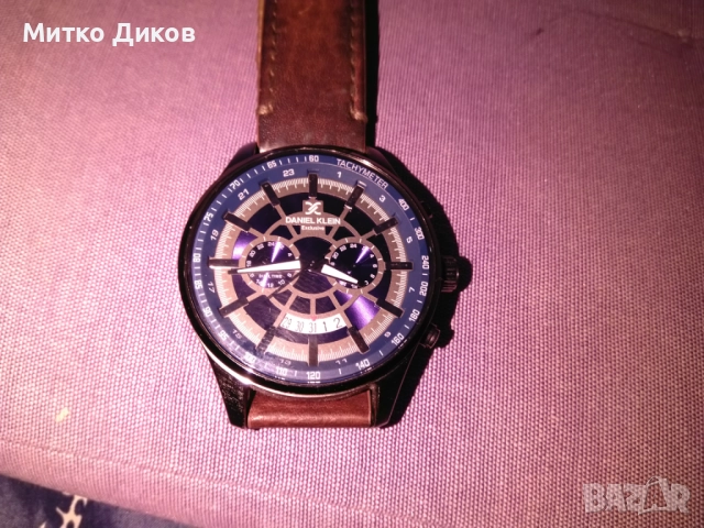 Daniel Klein 5 ath exclusive original 11358 часовник марков стоманен корпус каишка естествена кожа, снимка 3 - Мъжки - 52710471