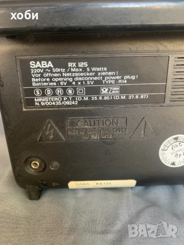 радио Saba RX125, снимка 7 - Радиокасетофони, транзистори - 50676016