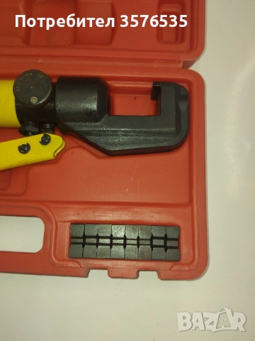 Хидравлични клещи за кербоване YQK-50 (4-50 mm²) - като нови, снимка 3 - Клещи - 53751497