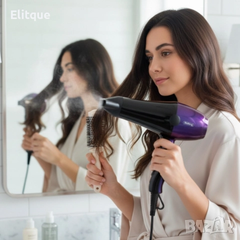 Сешоар Rosberg 2000W – Бързо сушене, прецизен контрол и надеждна защита всеки ден, снимка 5 - Сешоари - 52545412