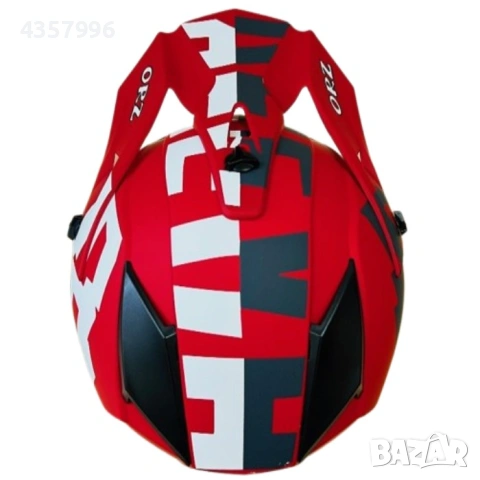 Кросова каска, за мотор, Атв, Вело, Гланц, Червено, снимка 4 - Аксесоари и консумативи - 53445069