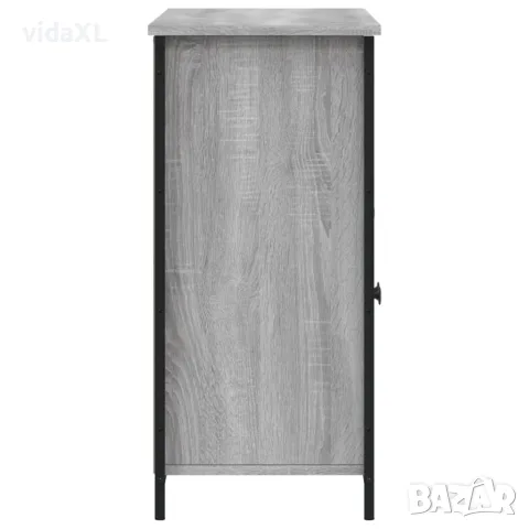 vidaXL Сайдборд, сив сонома, 100x35x75 см, инженерно дърво, снимка 7 - Бюфети - 56148173