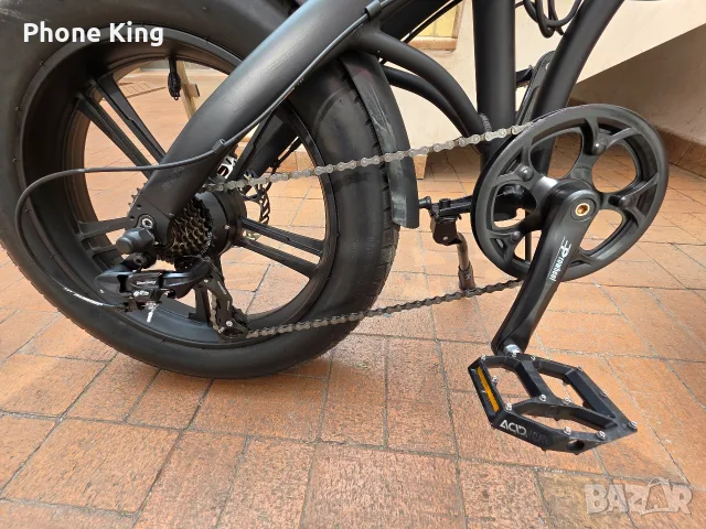 Електрическо колело Jeep E-Bike 20" Fat Folding bicycle като Нов!!!, снимка 4 - Велосипеди - 56151023