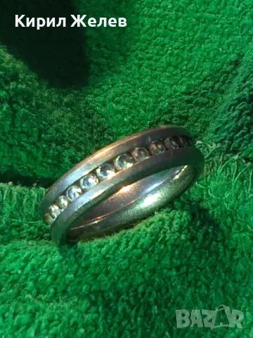 СКЪПОЦЕННА БУТИКОВА АРТ ХАЛКА ПРЪСТЕН от ТИТАН с МАРКИРОВКА TITANIUM и ФАСЕТИРАНИ ЦИРКОНИ 36899, снимка 16 - Пръстени - 47131768