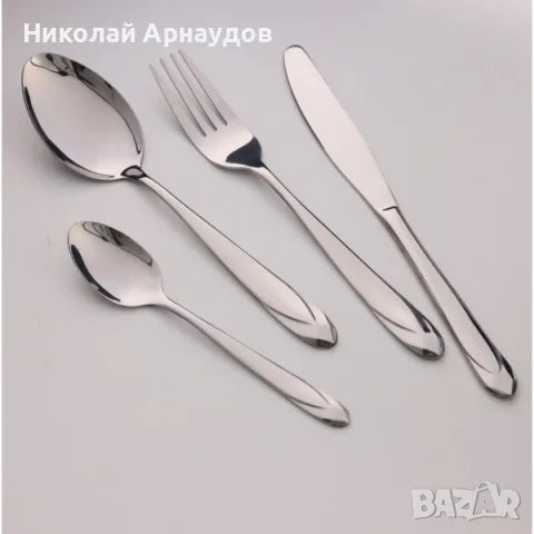 Прибори 24ч. GS-101115S1, Огледално полиран, кутия, неръждаема стомана