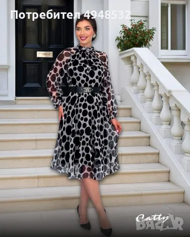 Рокля на точки Catty Boutique 