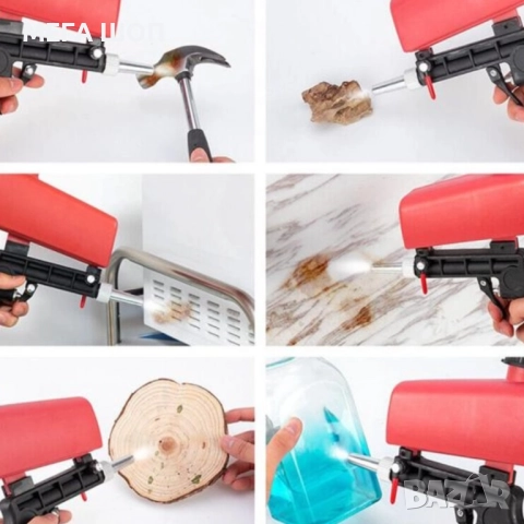 Многофункционален пистолет за пясъкоструене – Идеален за премахване на ръжда, боя и замърсявания, снимка 6 - Други инструменти - 52907786