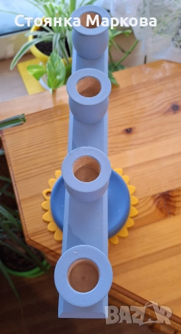 Голям свещник-ръчна изработка, снимка 3 - Декорация за дома - 52389656