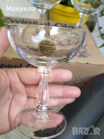 Кристални чаши нови 100 мл., снимка 3 - Чаши - 42048753