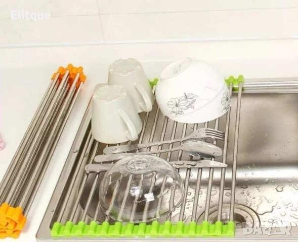 Сгъваема поставка за отцеждане от неръждаема стомана , снимка 18 - Други стоки за дома - 52905105