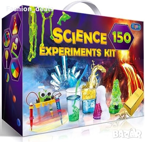 Нов комплект STEM Образователни Играчки: 150 Научни Експеримента за Деца