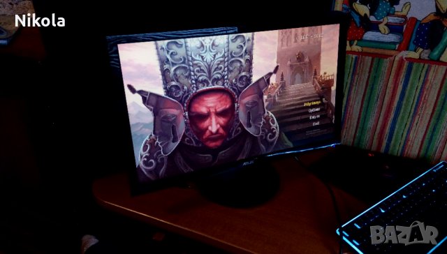 ASUS VH242H LCD - Монитор Асус широко екранен геймърски 24”, снимка 1