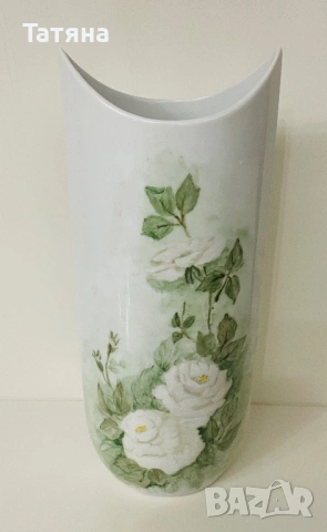 Ръчно рисувана порцеланова ваза Kaiser Germany